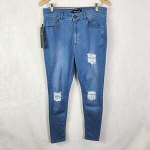 Fit Jeans Men's 32X29 Regular Ripped Fit in Arctic light blue Made Oslo/Norway